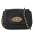 Mini Lily, &pound;280, Handbags, Black, Leather, Front view